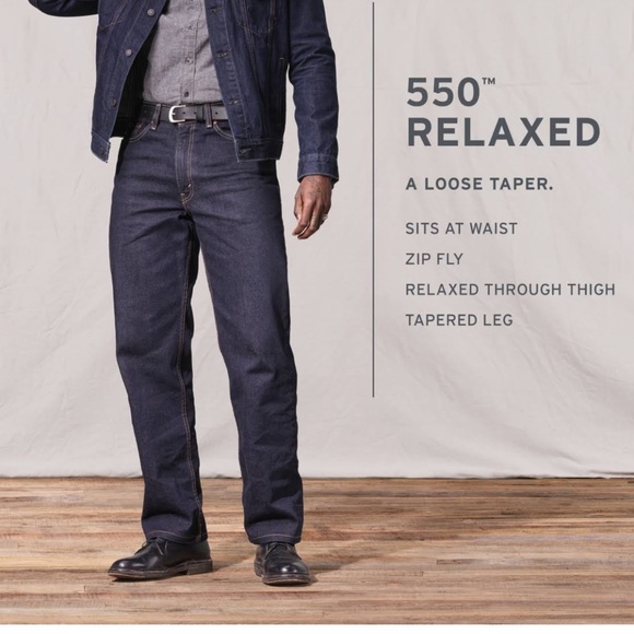 Levi's Other - Levi’s men’s 550 jeans dark blue 40x32